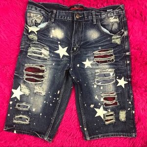 Men's jean shorts